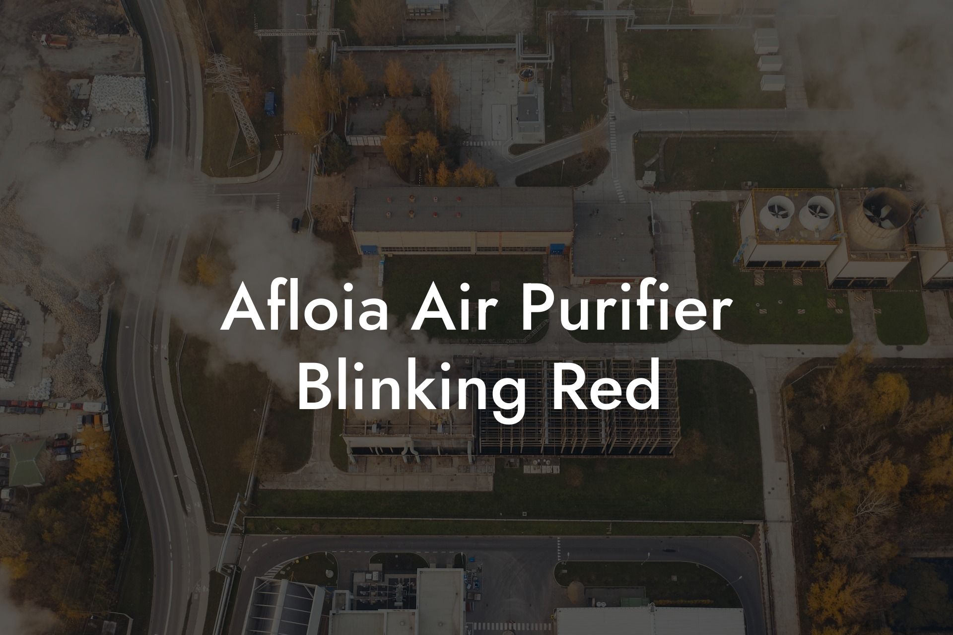 Afloia Air Purifier Blinking Red