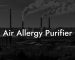 Air Allergy Purifier