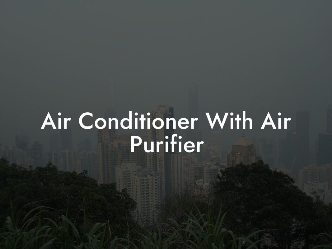 Air Conditioner With Air Purifier