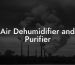 Air Dehumidifier and Purifier