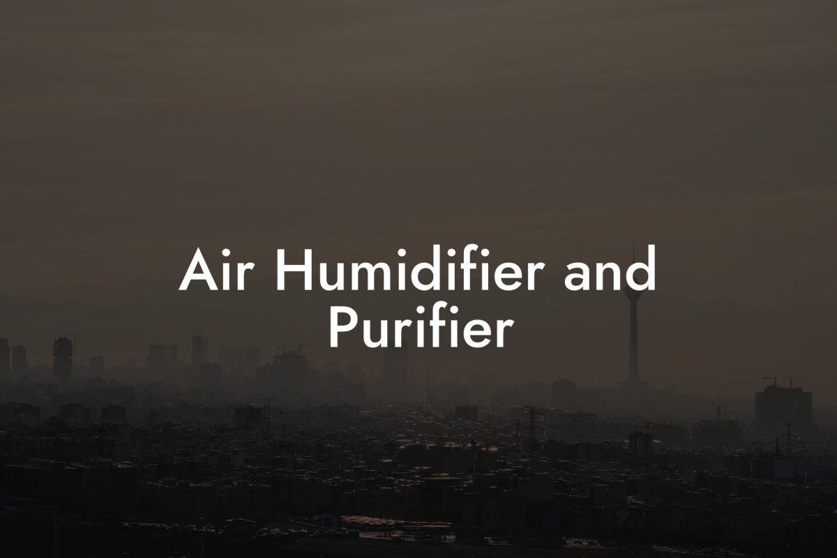 Air Humidifier and Purifier