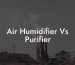 Air Humidifier Vs Purifier