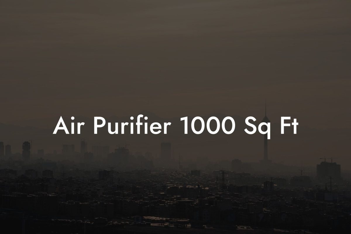 Air Purifier 1000 Sq Ft