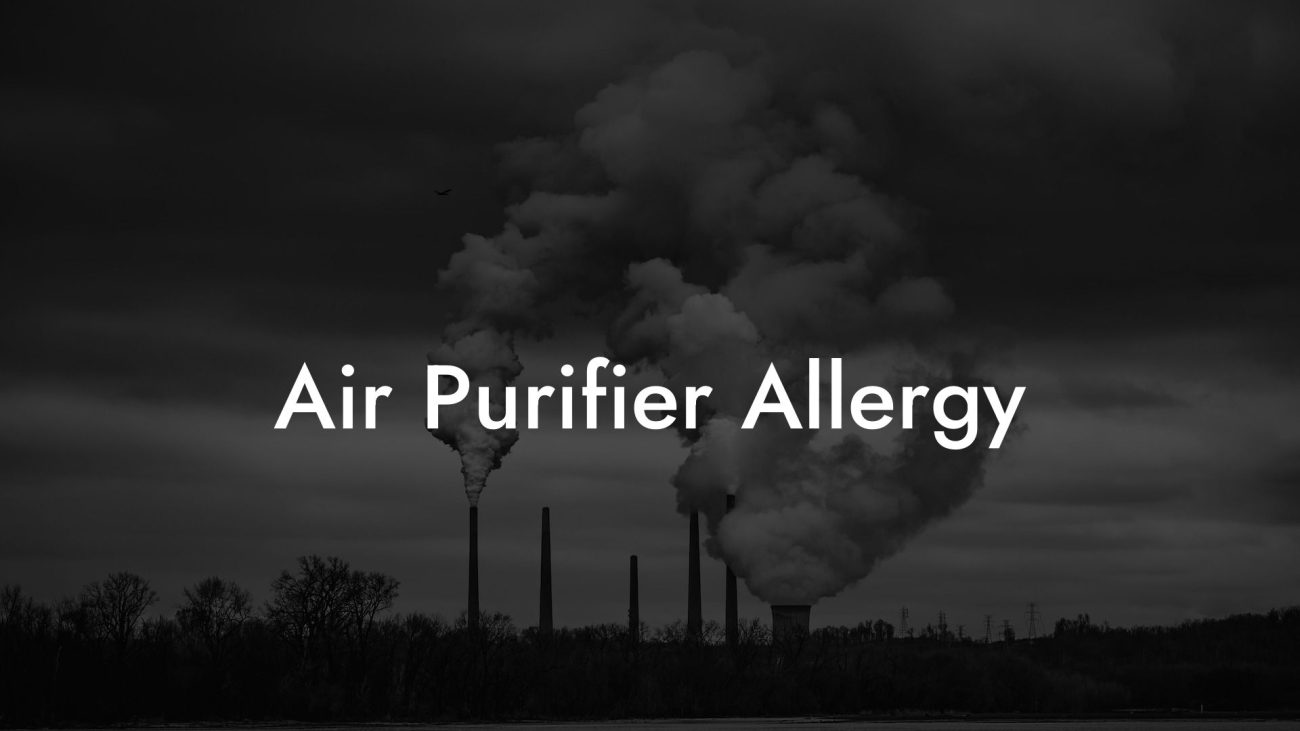 Air Purifier Allergy