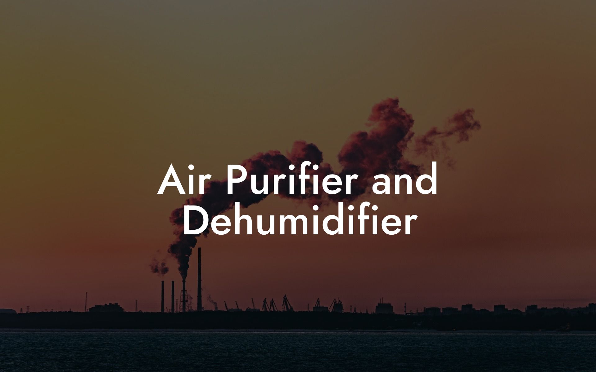 Air Purifier and Dehumidifier