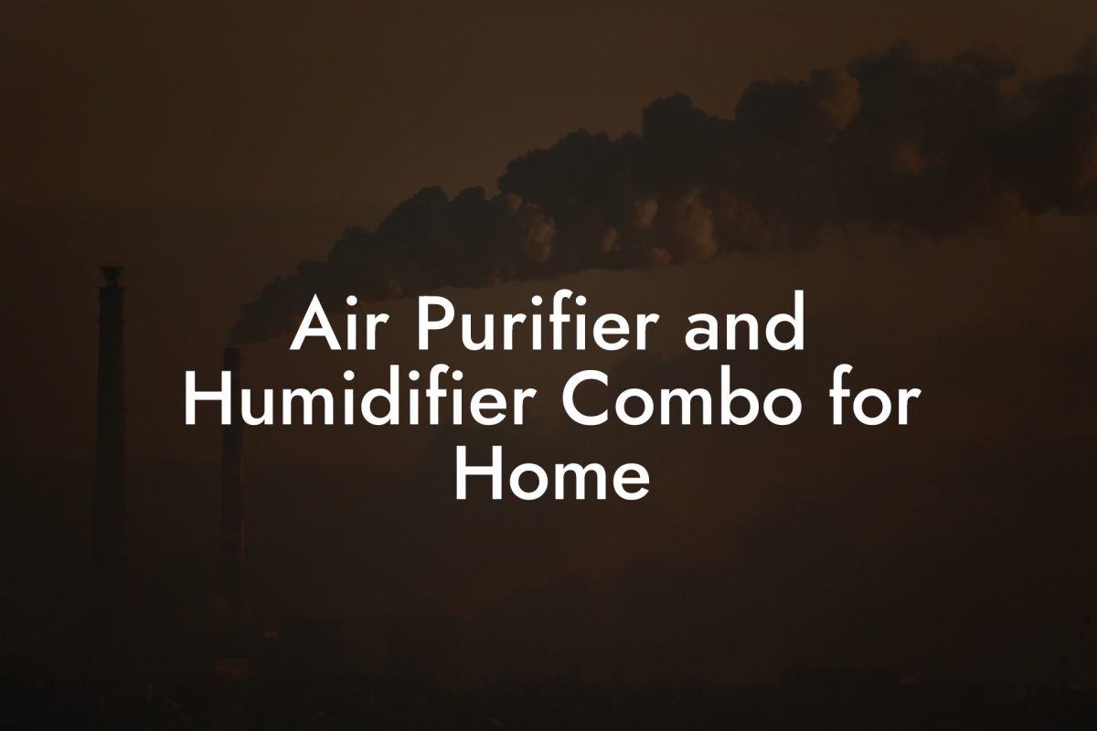 Air Purifier and Humidifier Combo for Home