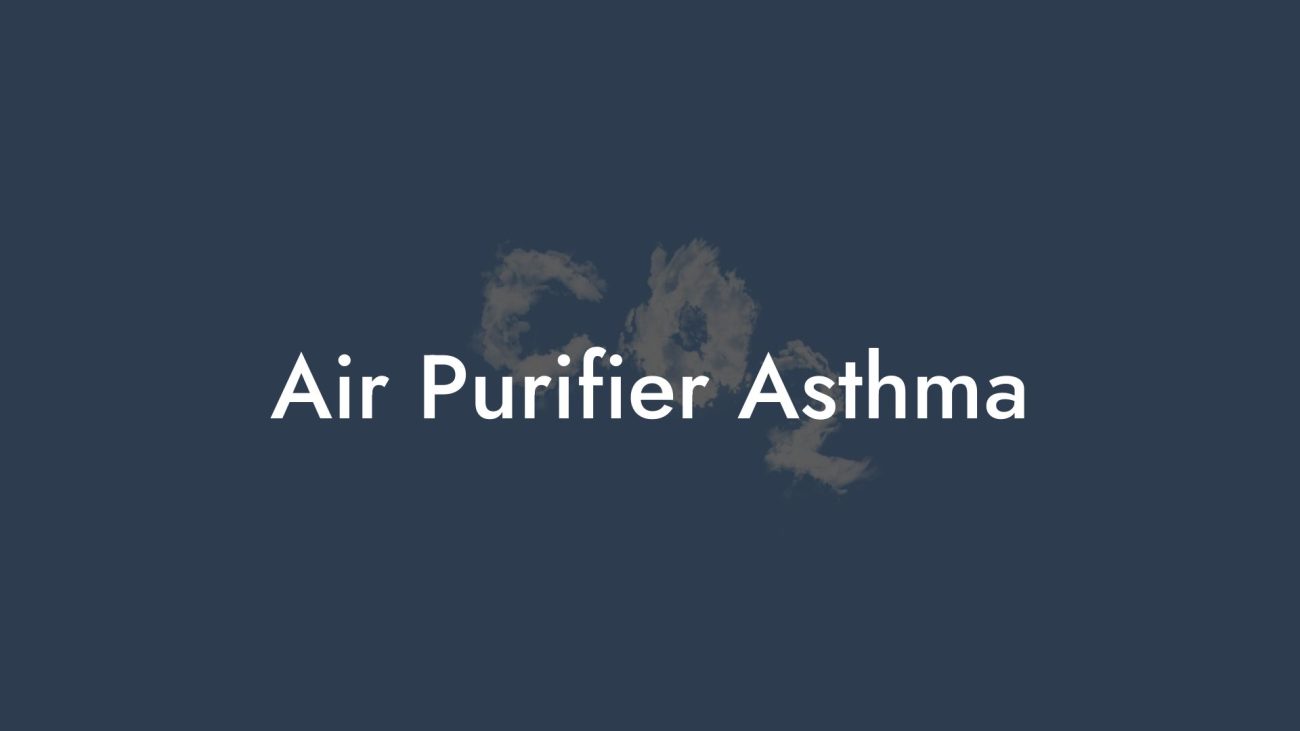 Air Purifier Asthma