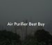 Air Purifier Best Buy