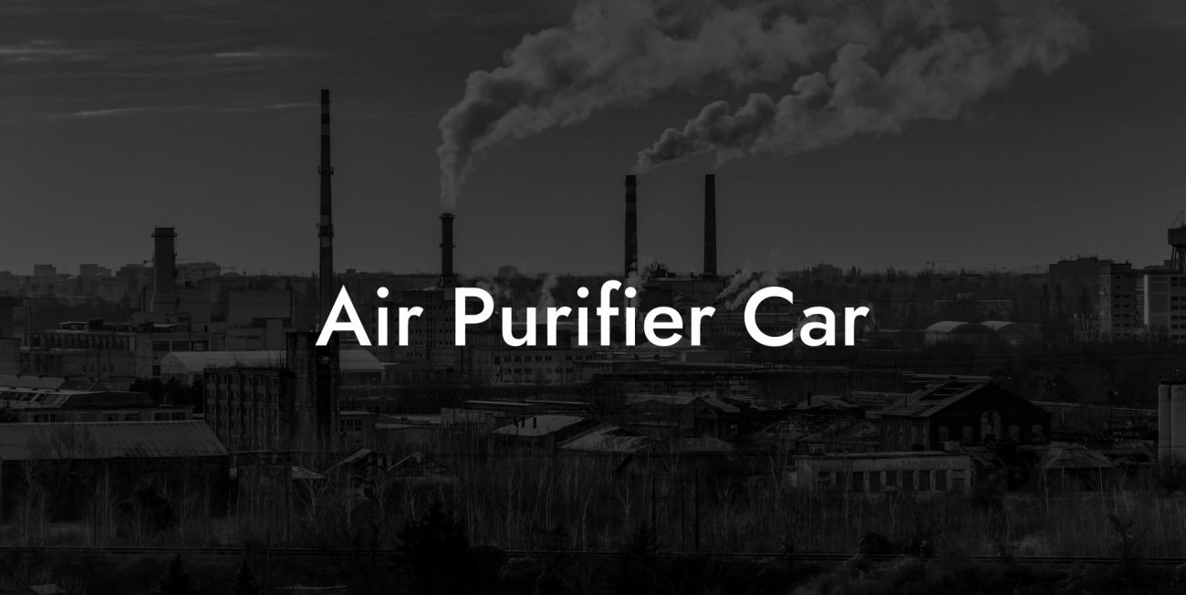 Air Purifier Car