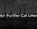 Air Purifier Cat Litter