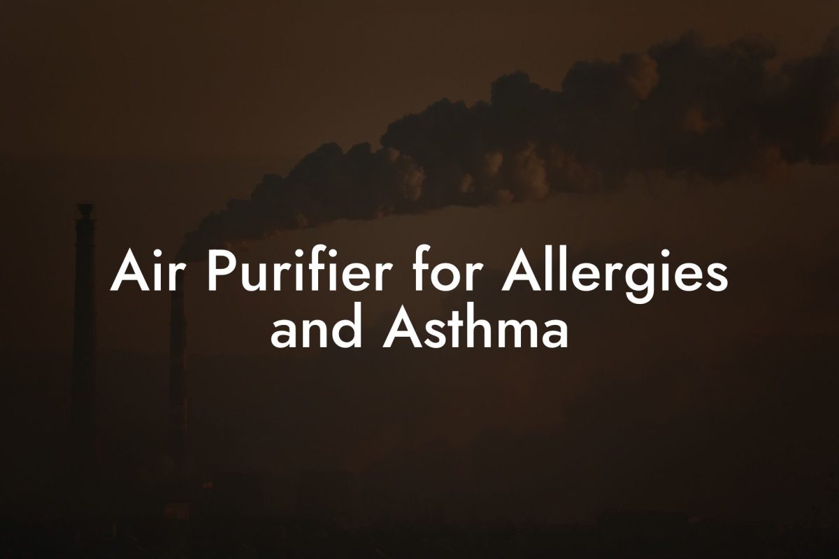 Air Purifier for Allergies and Asthma