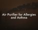 Air Purifier for Allergies and Asthma