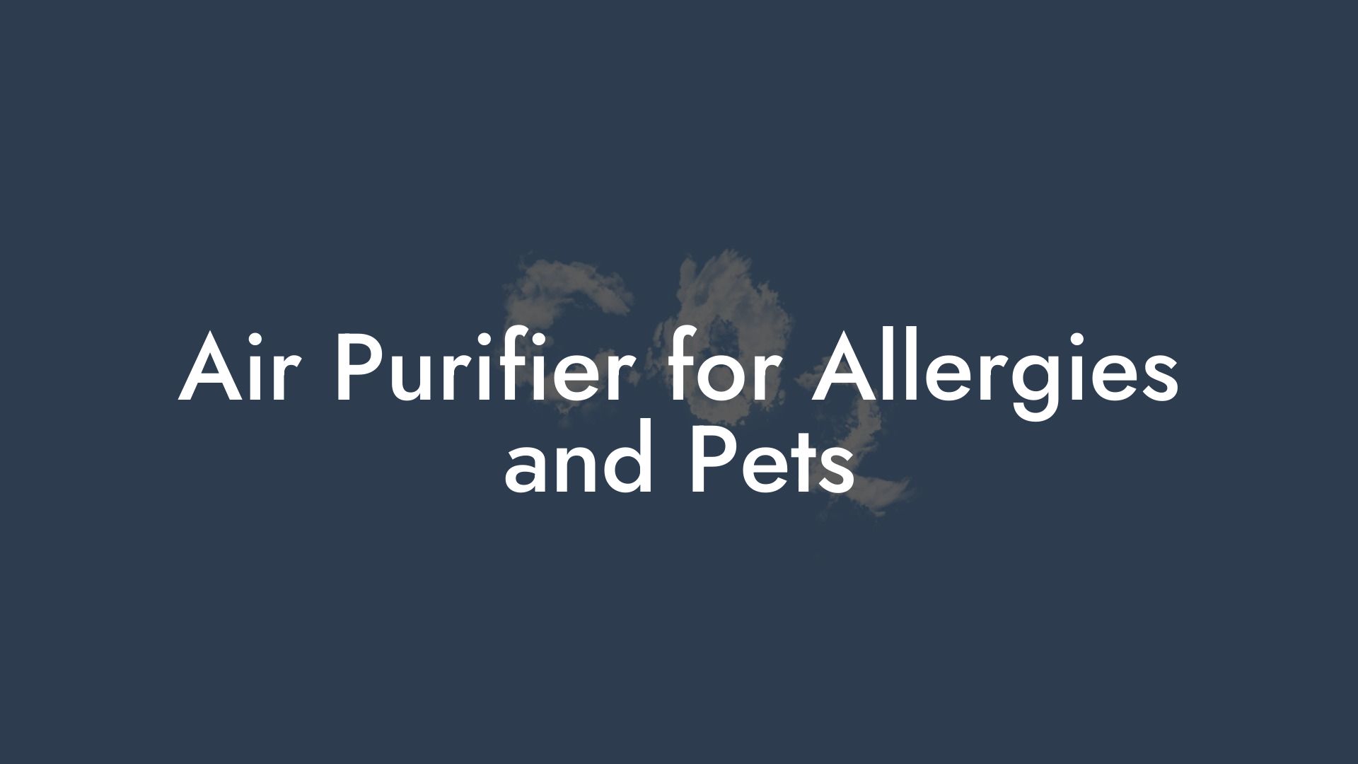 Air Purifier for Allergies and Pets