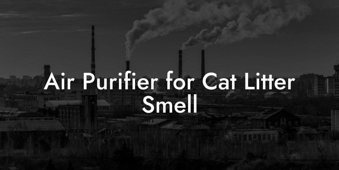 Air Purifier for Cat Litter Smell