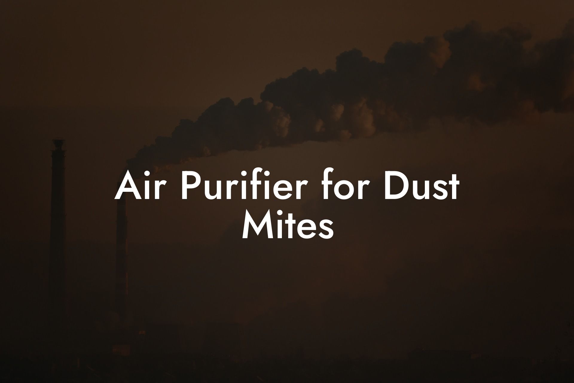 Air Purifier for Dust Mites