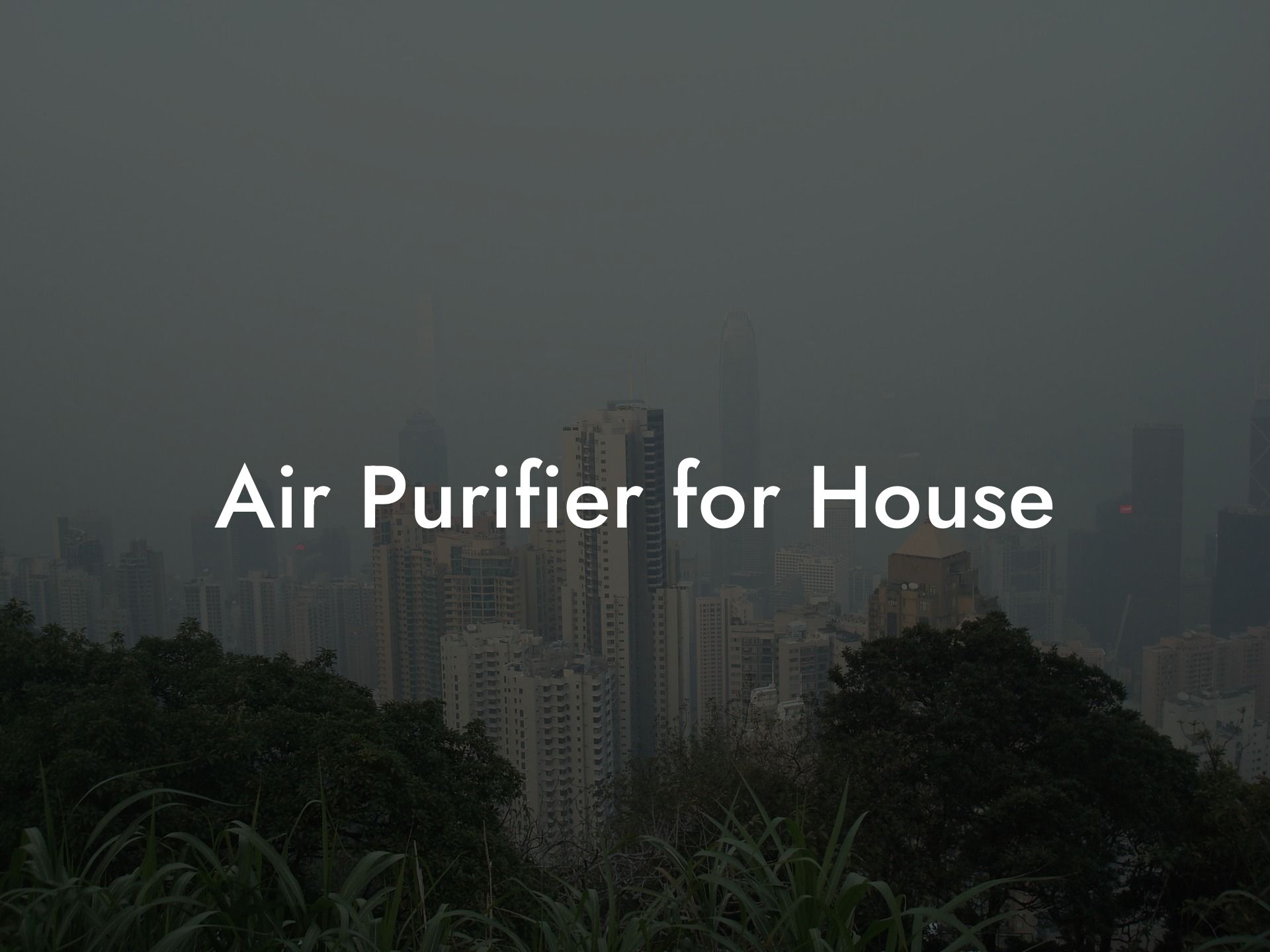 Air Purifier for House