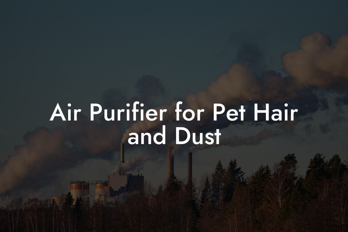 Air Purifier for Pet Hair and Dust