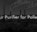 Air Purifier for Pollen