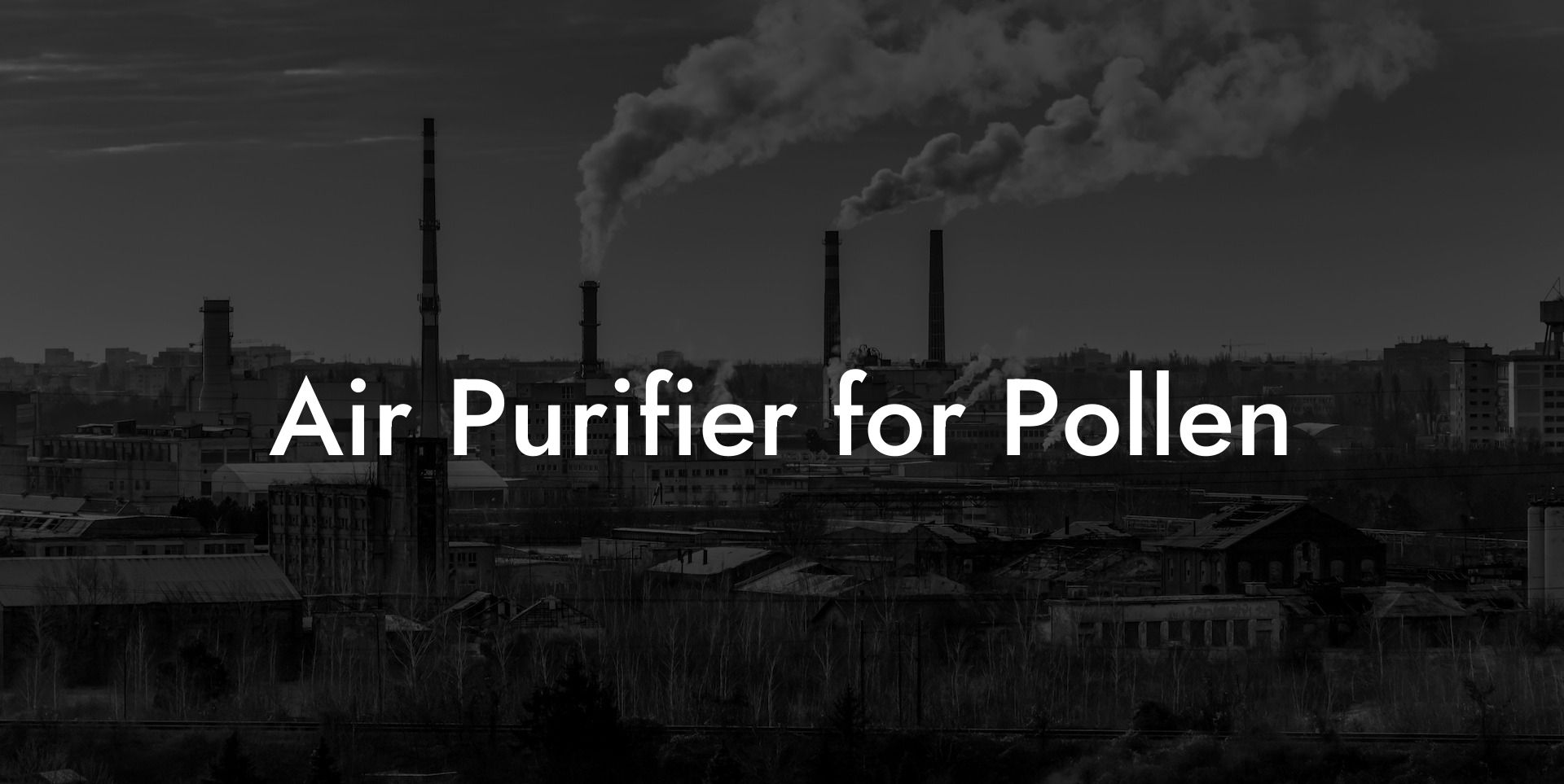 Air Purifier for Pollen