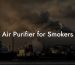 Air Purifier for Smokers