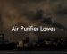 Air Purifier Lowes