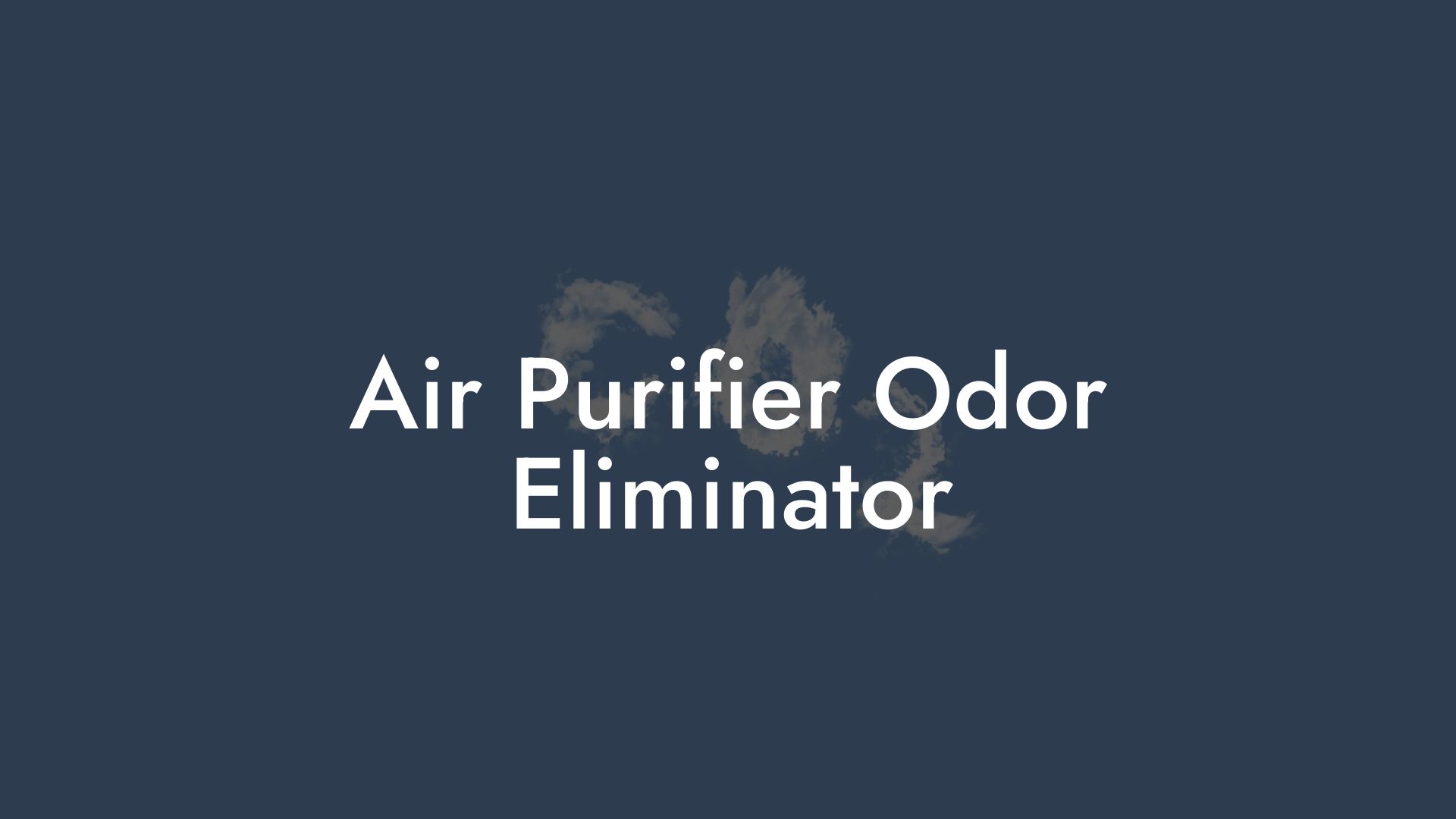 Air Purifier Odor Eliminator