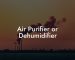 Air Purifier or Dehumidifier