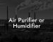 Air Purifier or Humidifier