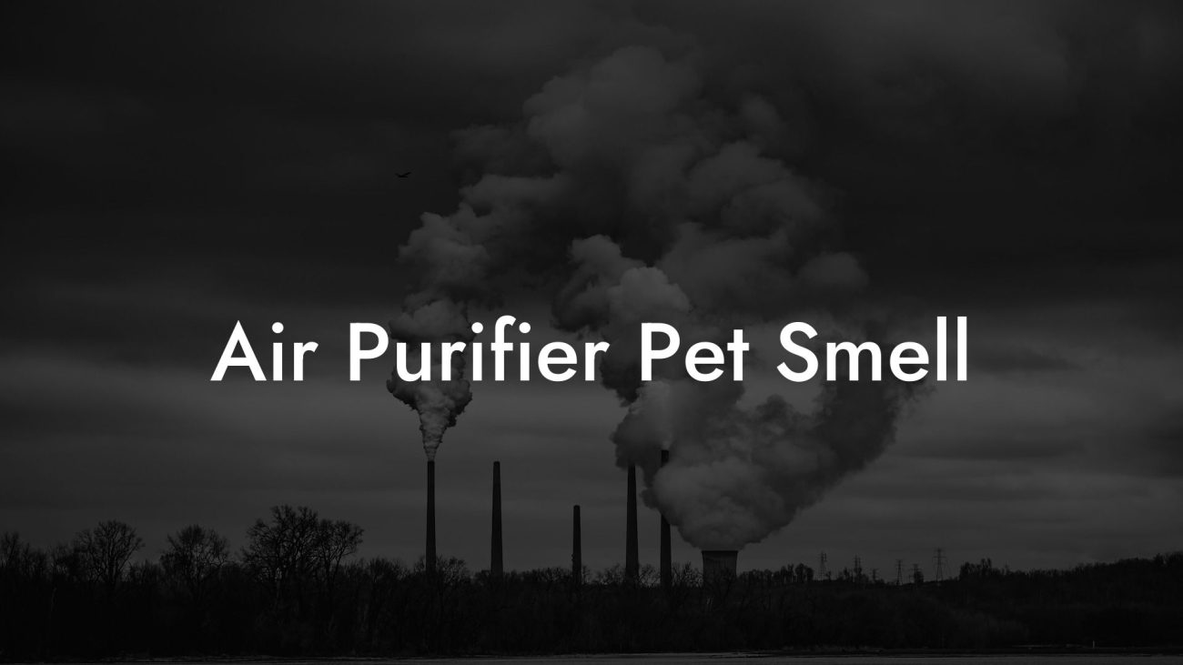 Air Purifier Pet Smell