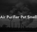 Air Purifier Pet Smell