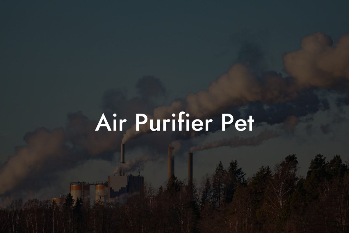 Air Purifier Pet