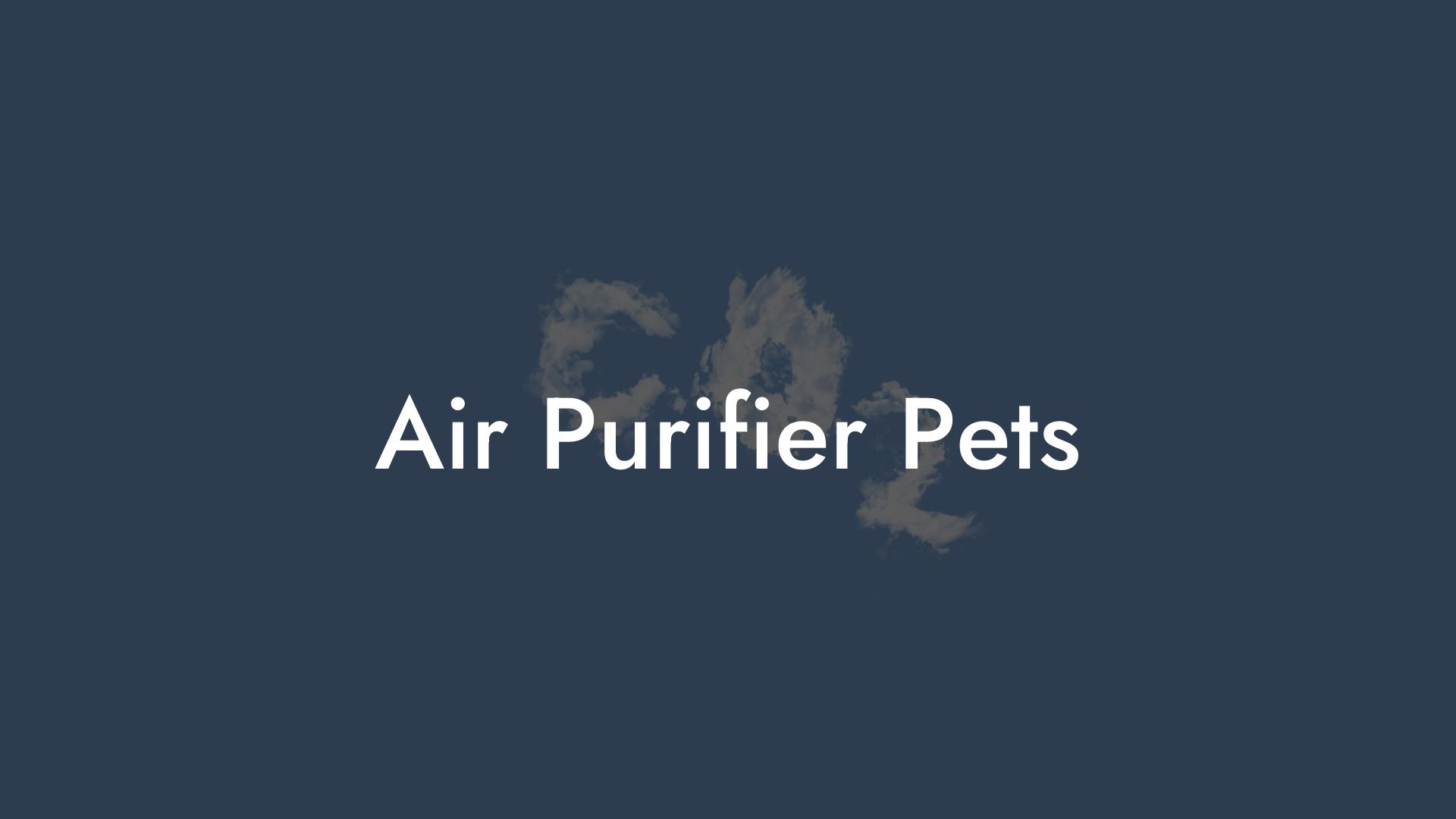 Air Purifier Pets