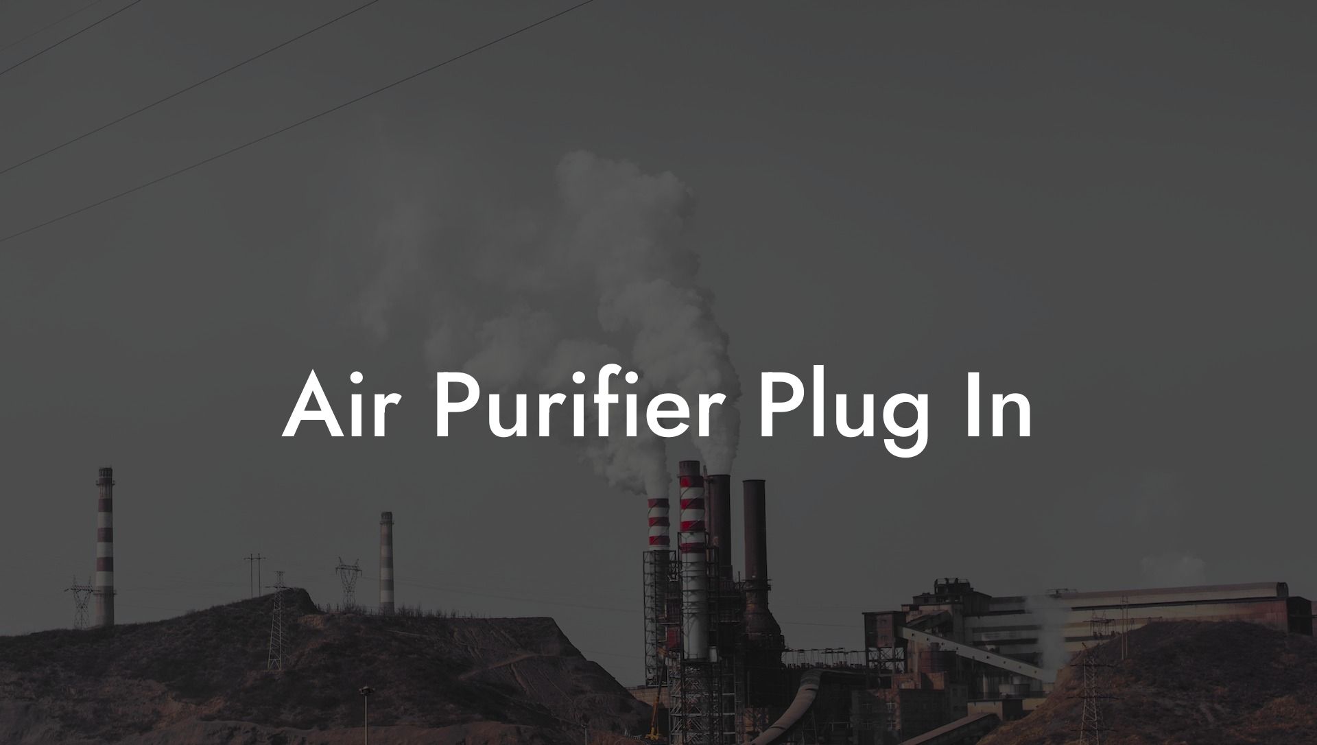 Air Purifier Plug In