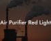 Air Purifier Red Light