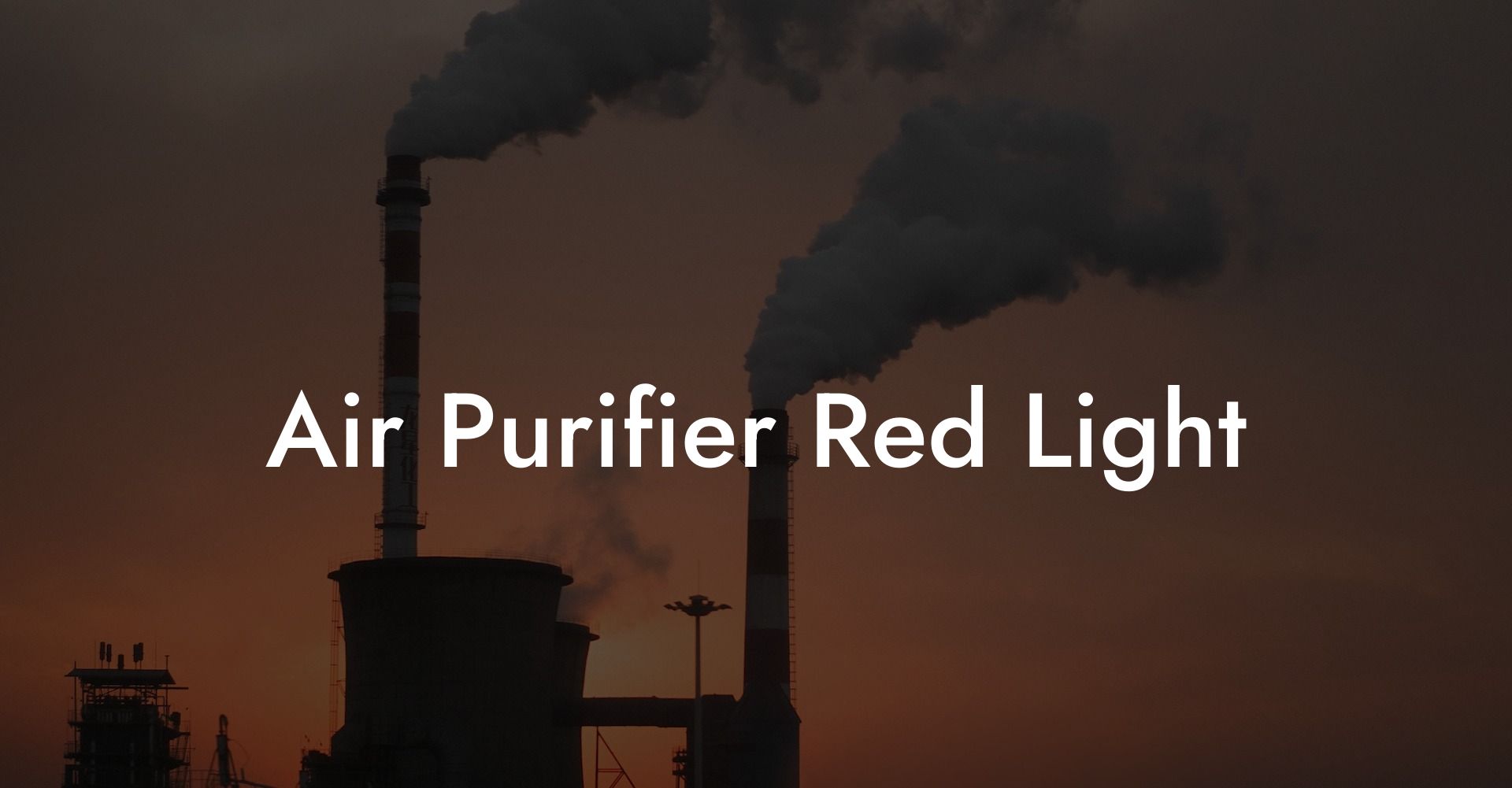 Air Purifier Red Light