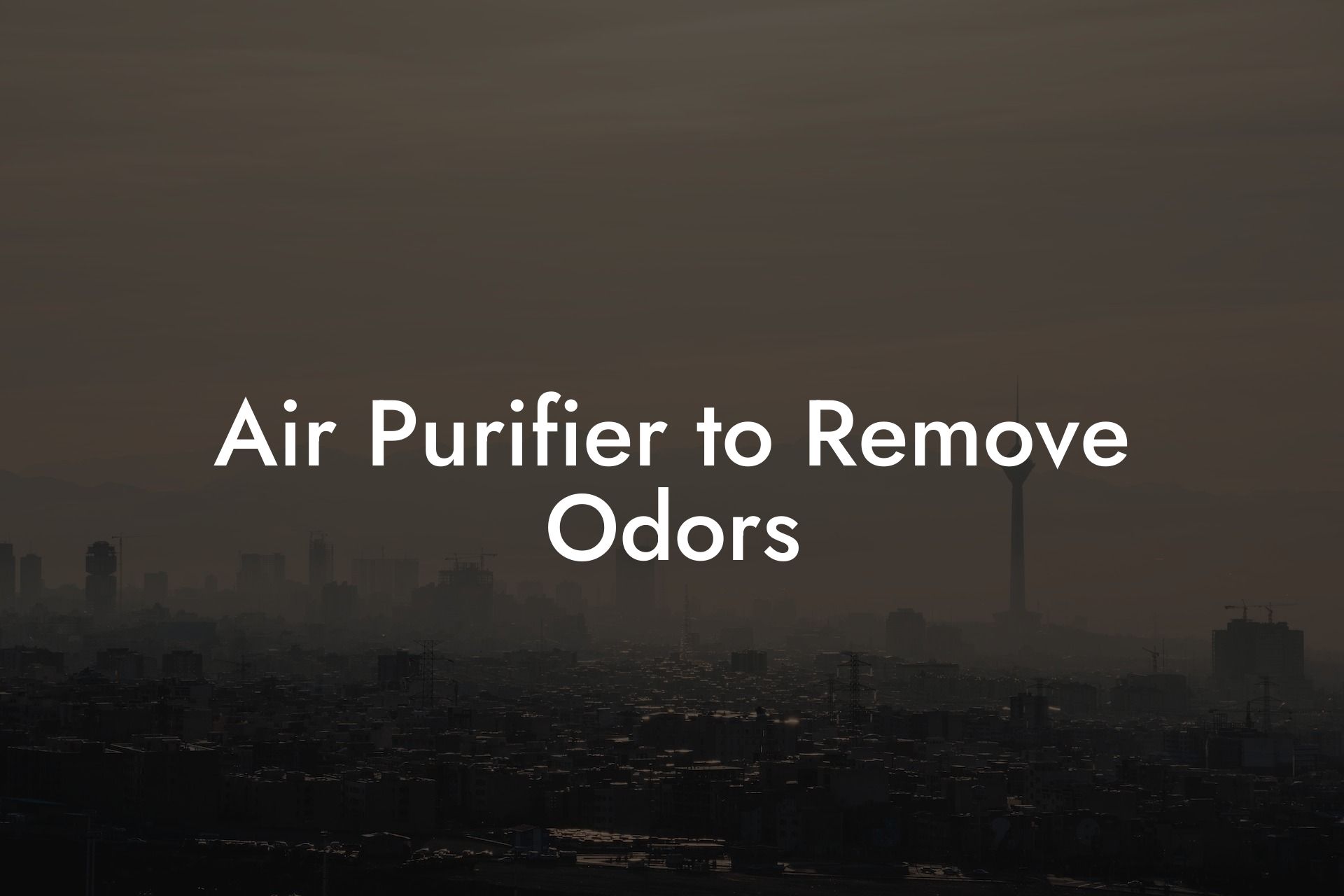 Air Purifier to Remove Odors