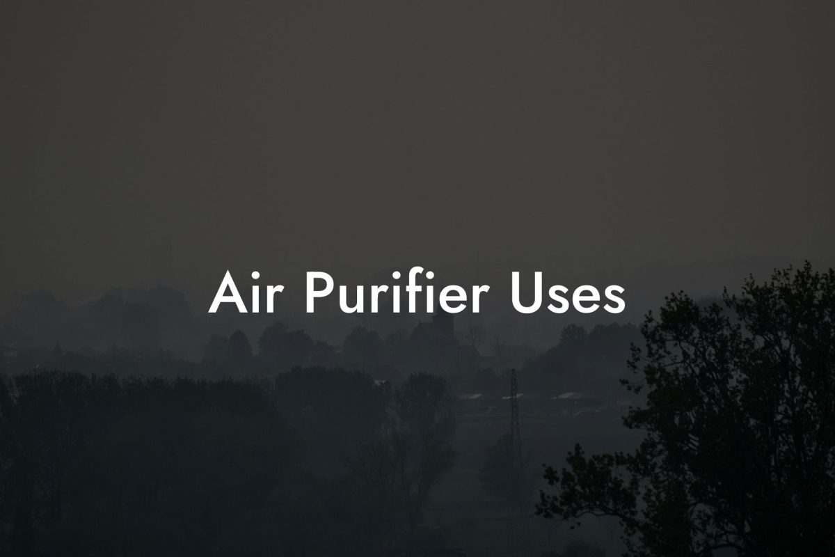 Air Purifier Uses