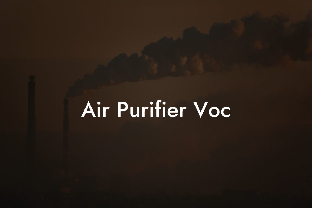 Air Purifier Voc