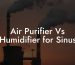 Air Purifier Vs Humidifier for Sinus