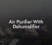 Air Purifier With Dehumidifier