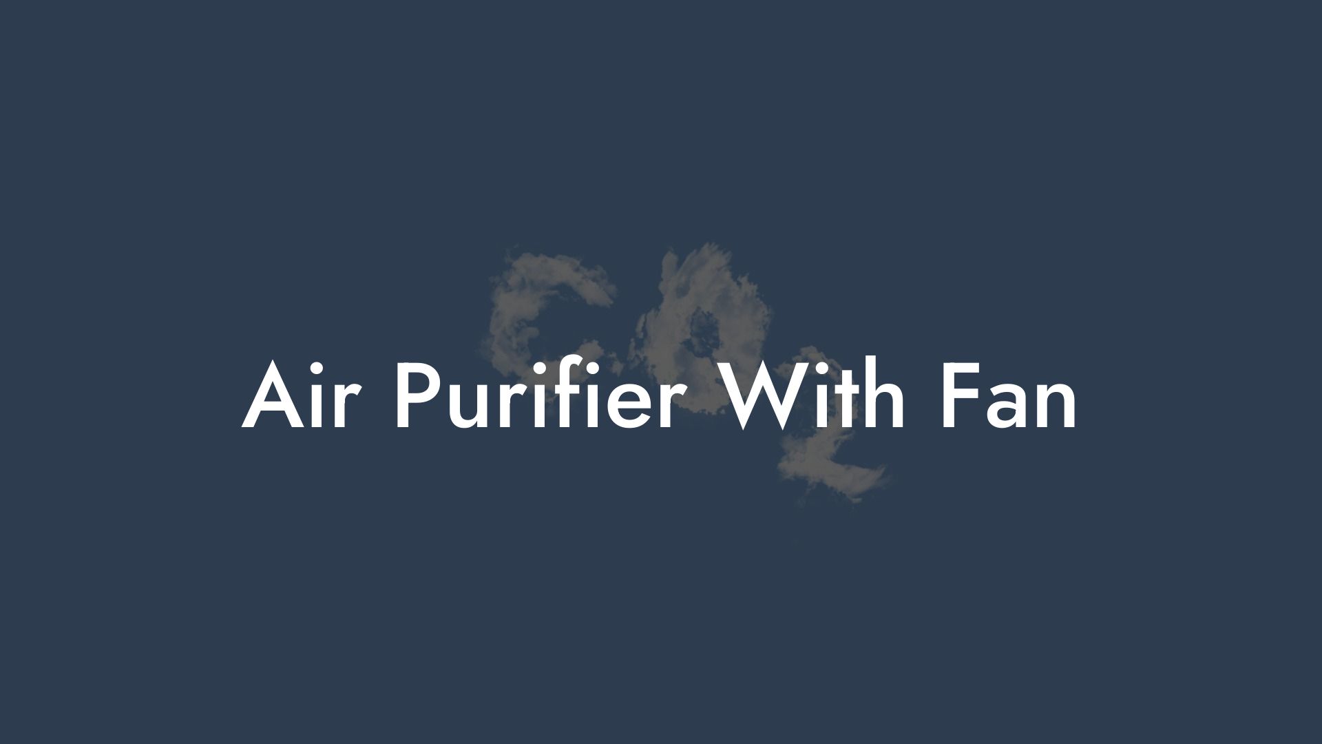 Air Purifier With Fan