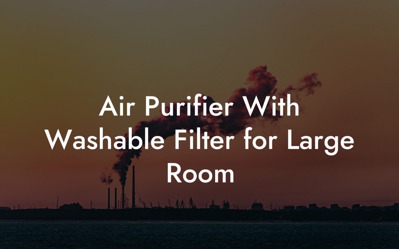 Air Purifier With Washable Filter for Large Room