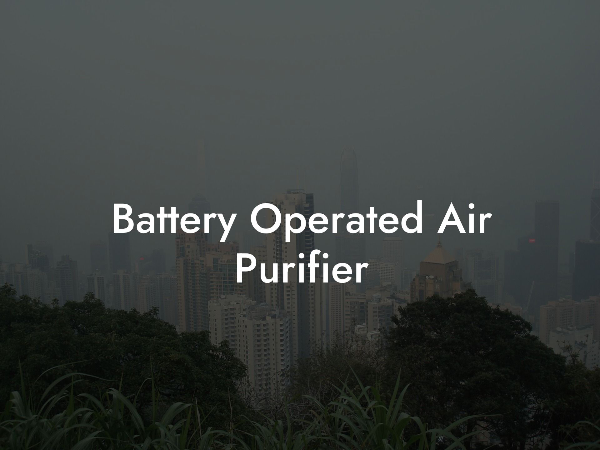 Battery Operated Air Purifier