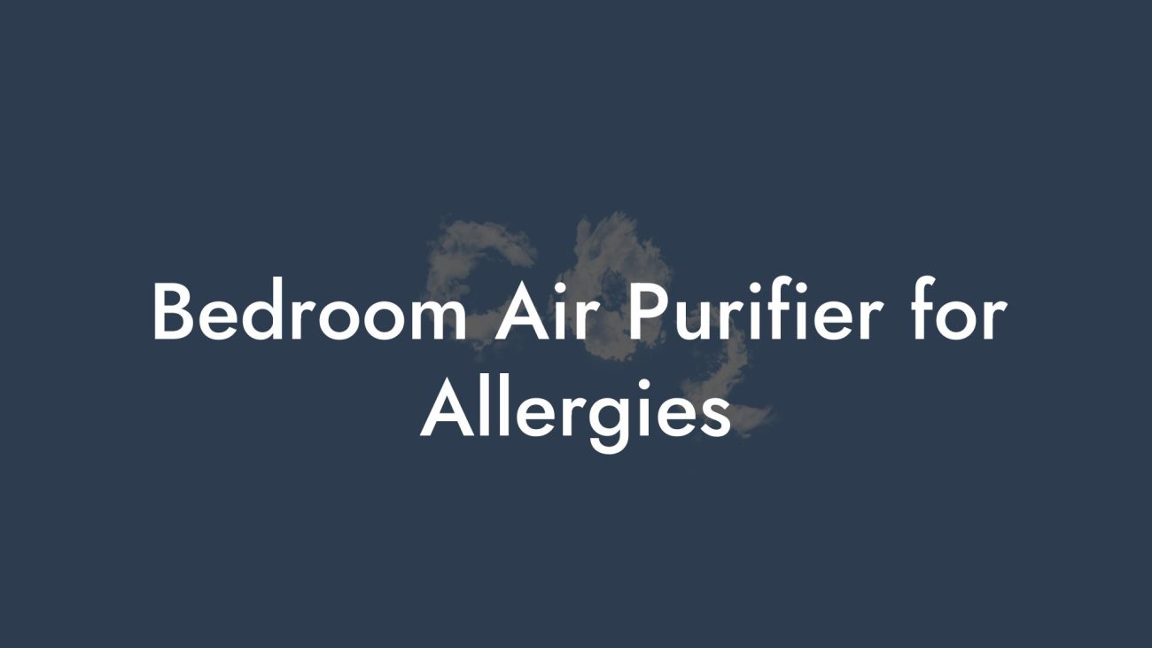 Bedroom Air Purifier for Allergies