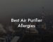 Best Air Purifier Allergies