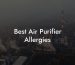 Best Air Purifier Allergies