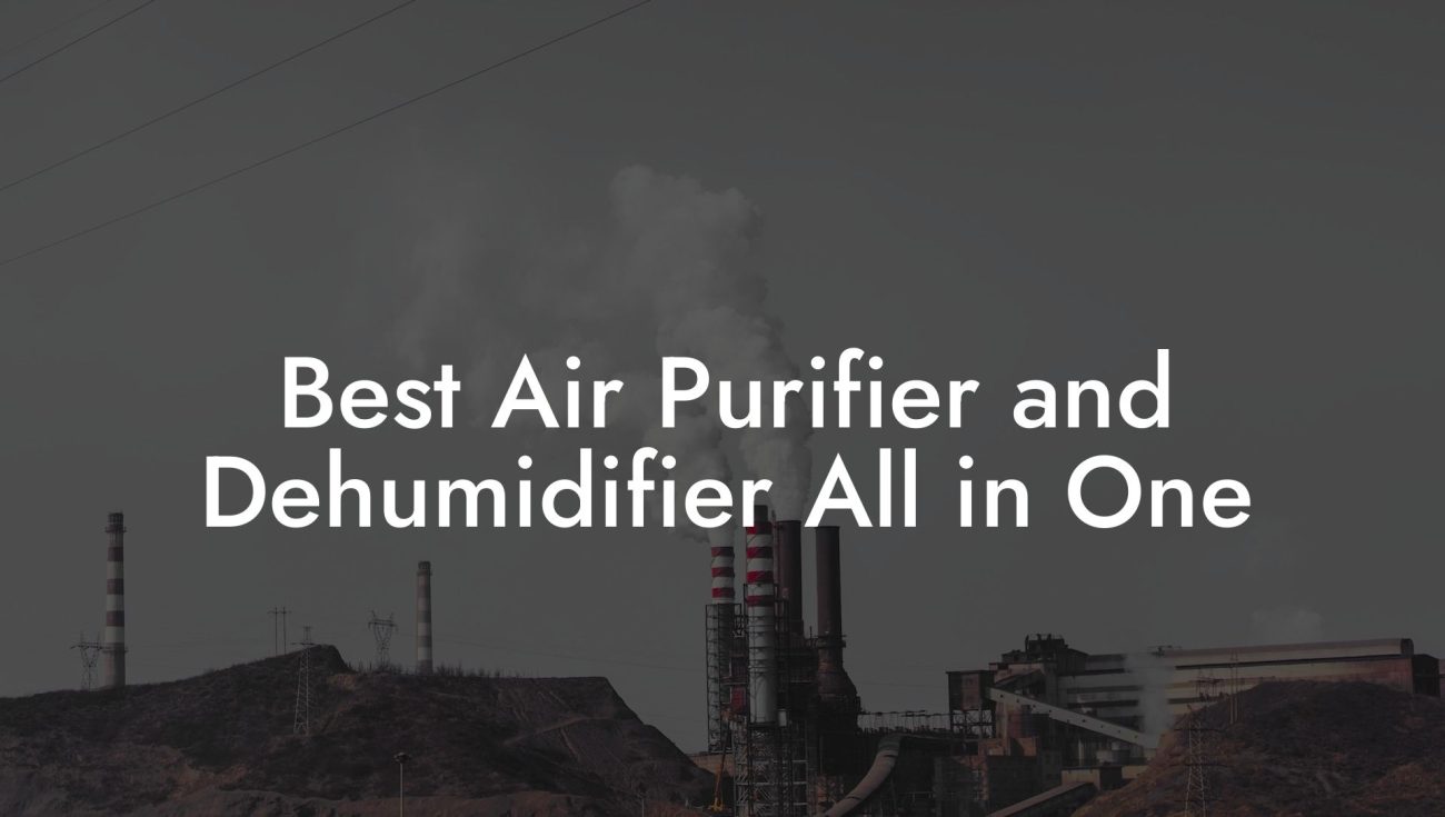 Best Air Purifier and Dehumidifier All in One