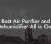 Best Air Purifier and Dehumidifier All in One