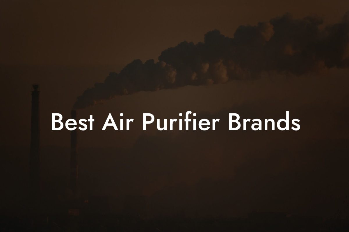 Best Air Purifier Brands