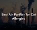 Best Air Purifier for Cat Allergies